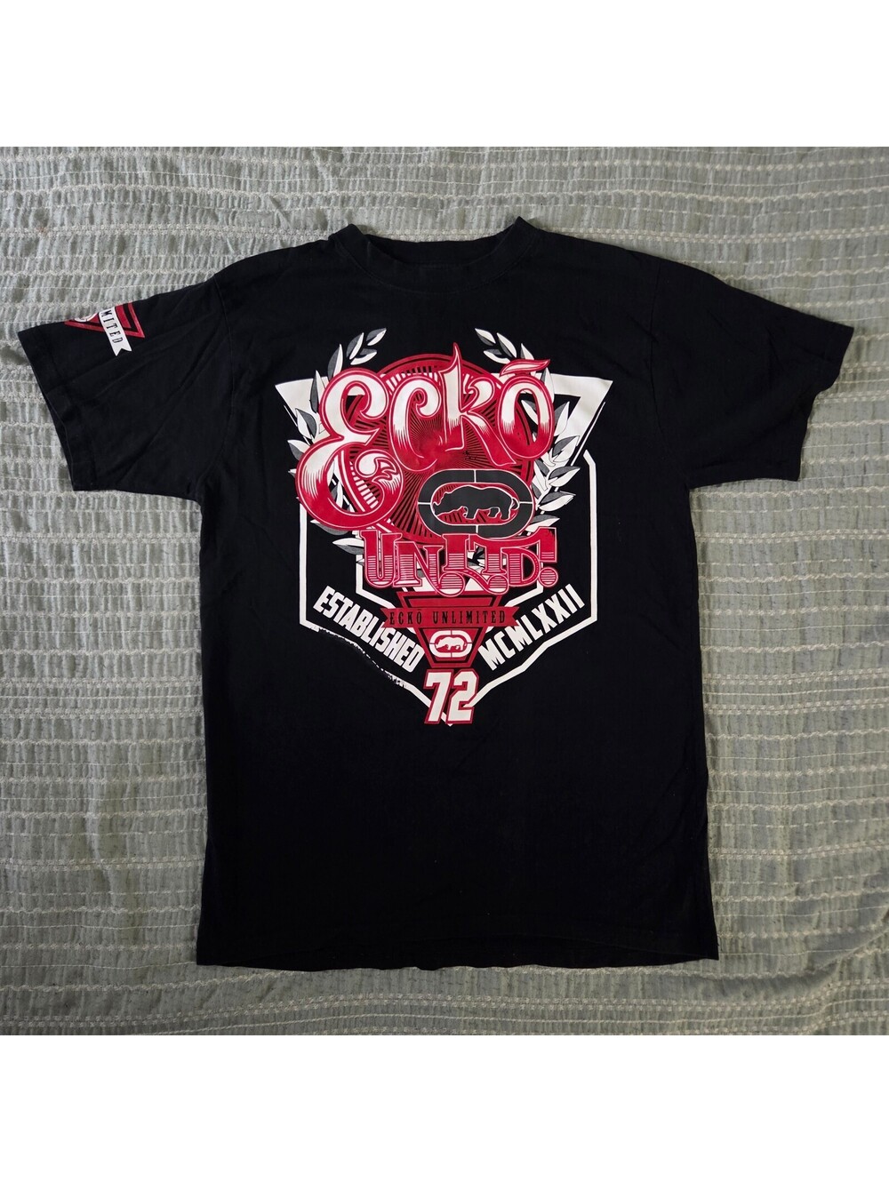 Ecko Unltd black graphic T shirt